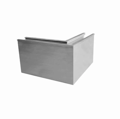 Esquina externa para sistemas de canales de aluminio