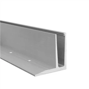 Canal de vidrio de aluminio tipo F